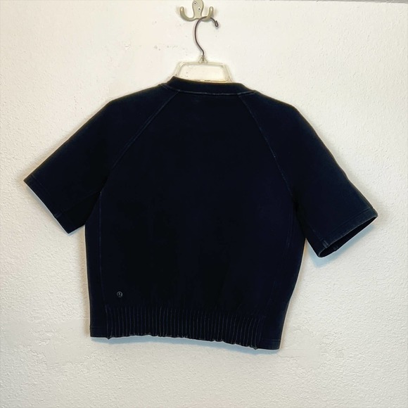 Lululemon NTS Cropped Short Sleeve Black 12 XL - Picture 4 of 9